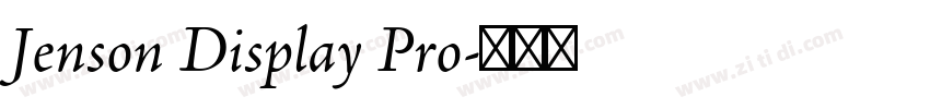 Jenson Display Pro字体转换
